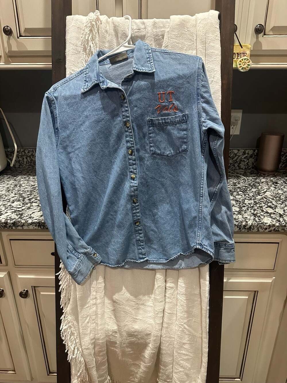 Signature Expressions UT Vols Embroidered Denim Button Down Shirt